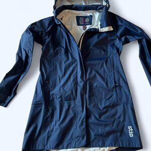 Womens Navy Jacket Long STIO